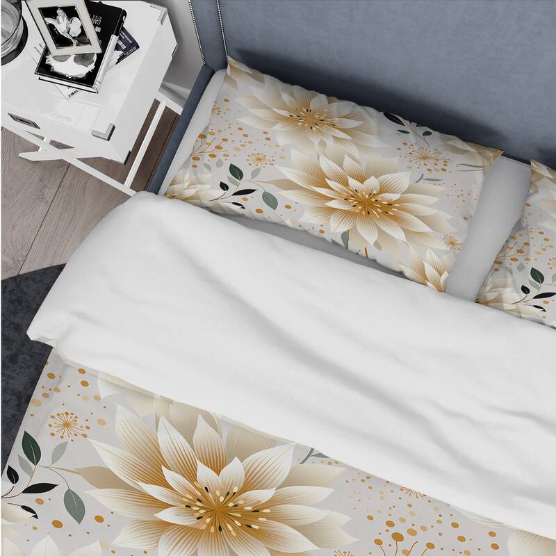 Designart "Carnation Mandalas Flowers Boho Pattern III" cottage bedding